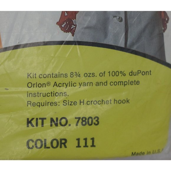 Bucilla Crochet Sweater Vest, Poncho Kit in Bright Oranges, One Size Fits All, D - Picture 3 of 5